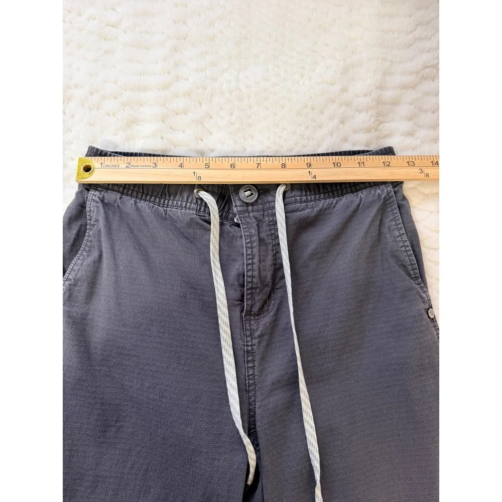 Vuori Ripstop Pant Charcoal Grey Organic Cotton Straight Leg VW416‎ Womens XS
